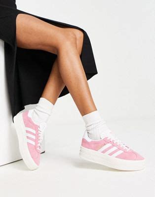 adidas gazelle bold wit|adidas gazelle white asos.